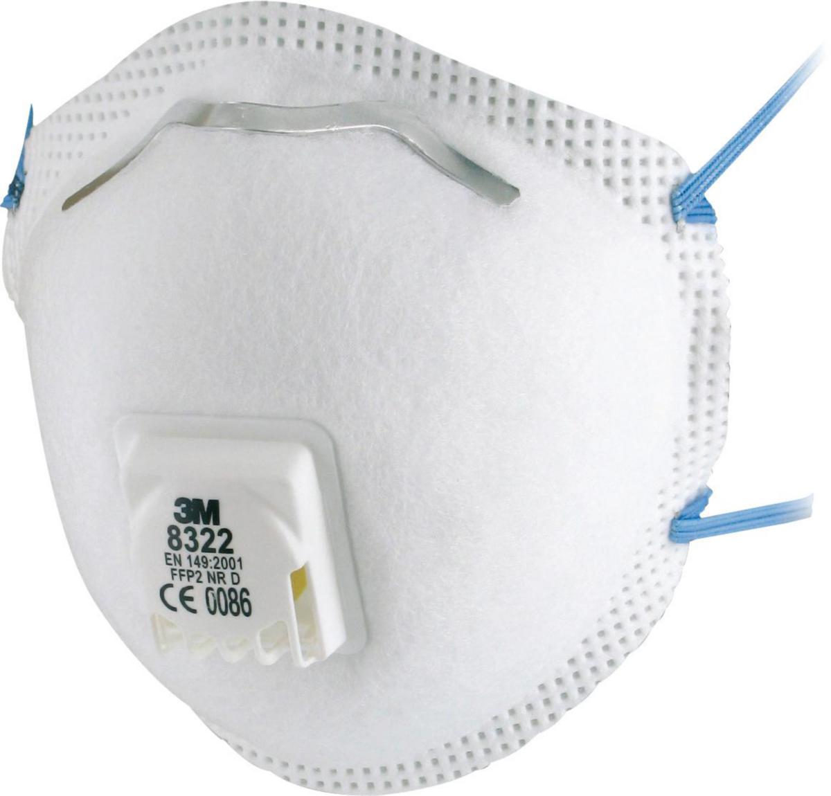 Hiukkassuojain 3M™ 8322 P2 - HIUKKASSUOJAIN VENT. P2 3M 8322