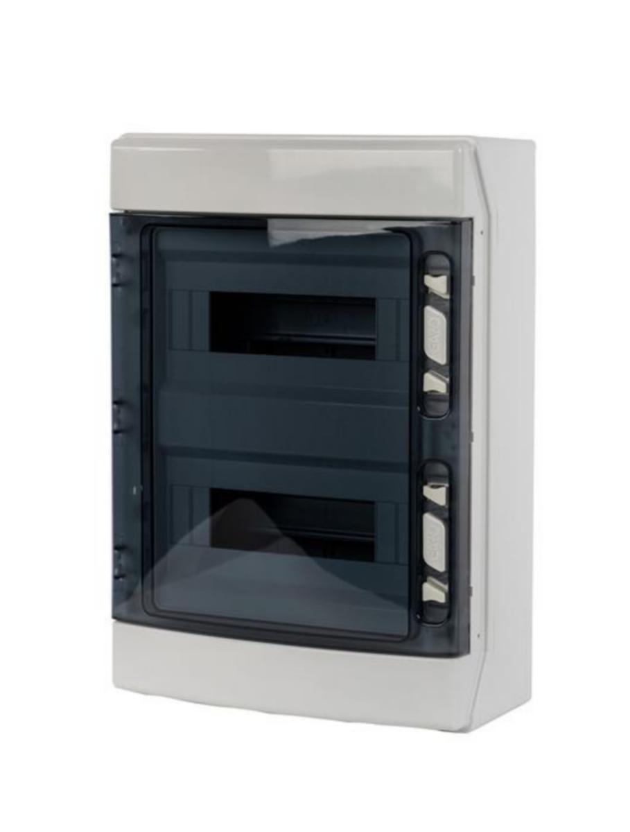 Moduulikotelo pinta ABS Garo - MODUULIKOTELO PINTA ABS GARO NUPT 2-24 LÄPINÄK OVI, IP65