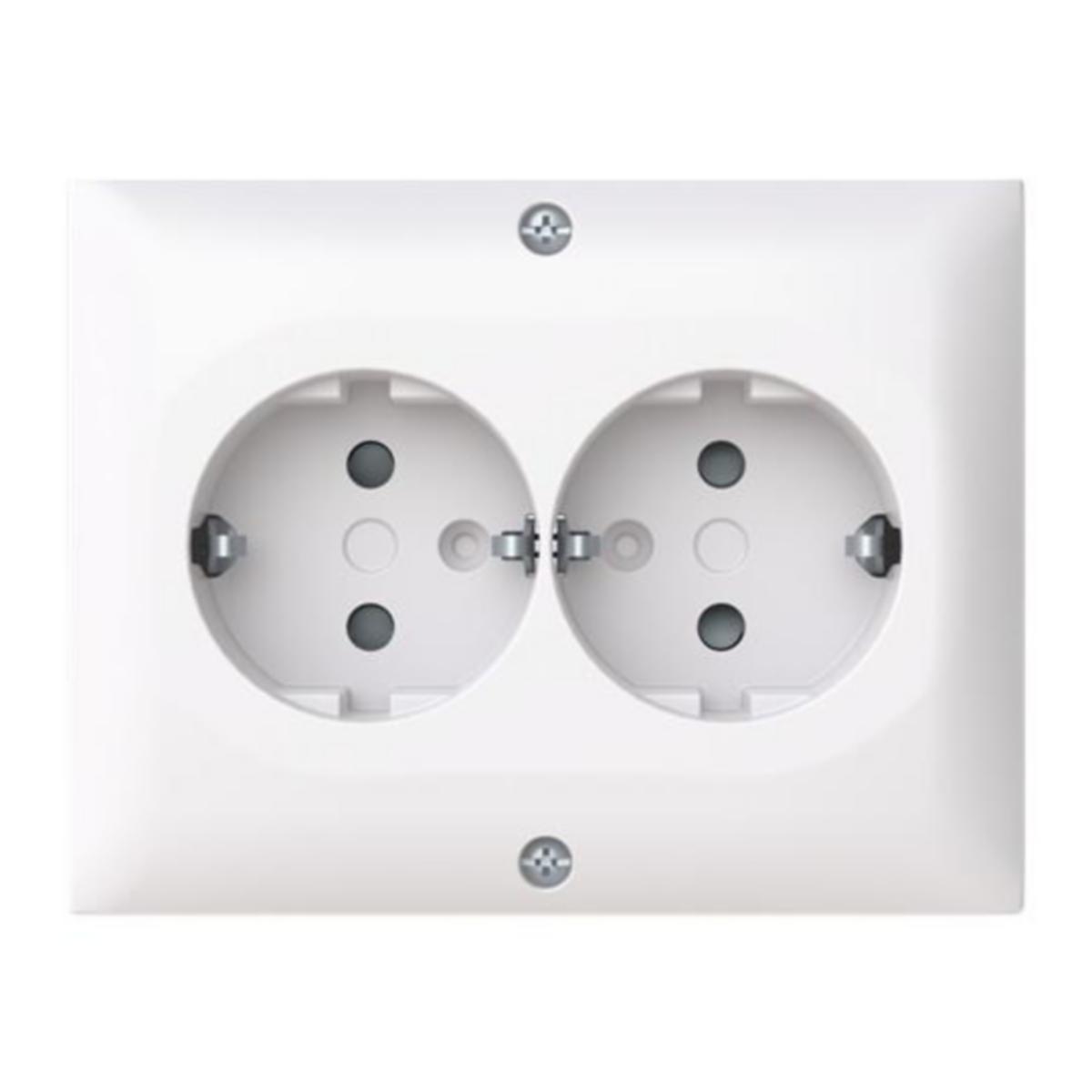 Pistorasia ABB Saga pinta, kulma, IP21 - PISTORASIA SAGA 2S/16A/IP21 PPJ HL VAL KULMA