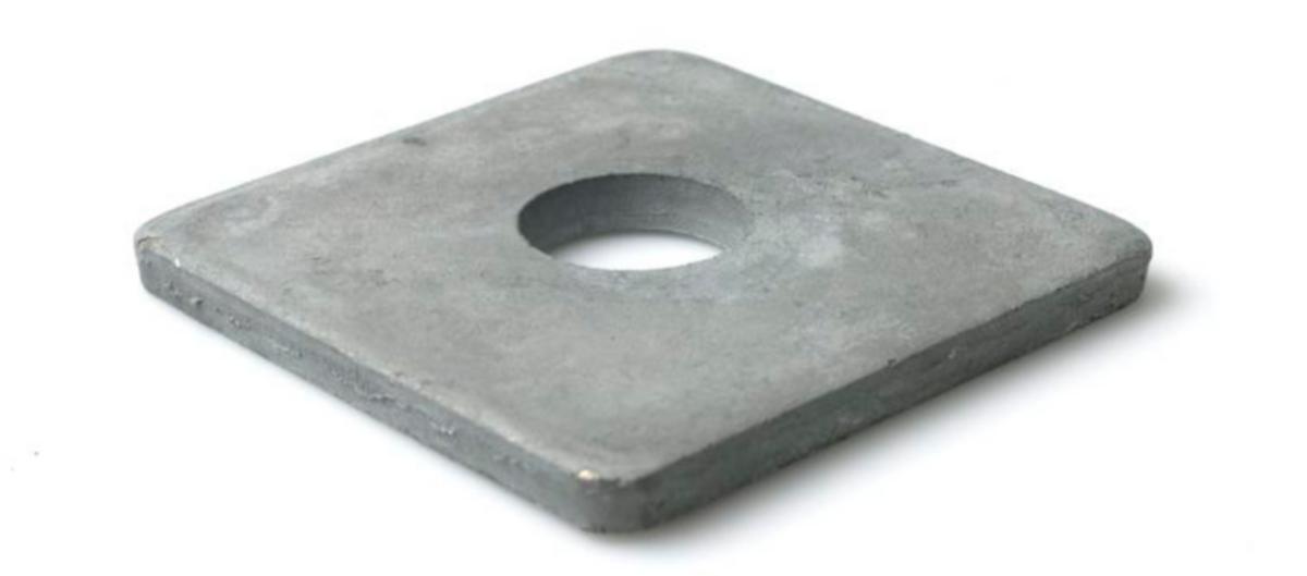 Neliöaluslevy DIN 436 HDG - 4-KULMAINEN ALUSLEVY HDG M16 18.0X50X5 FZV DIN 436