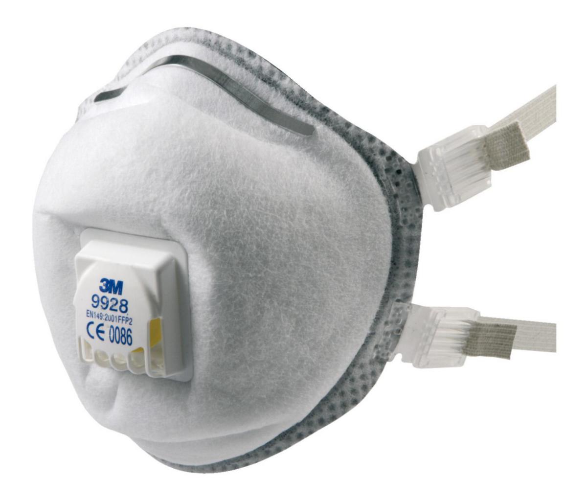 Hiukkassuojain 3M™ 9928 FFP2 otsoni - HIUKKASSUOJAIN FFP2 NR D V 3M T9928