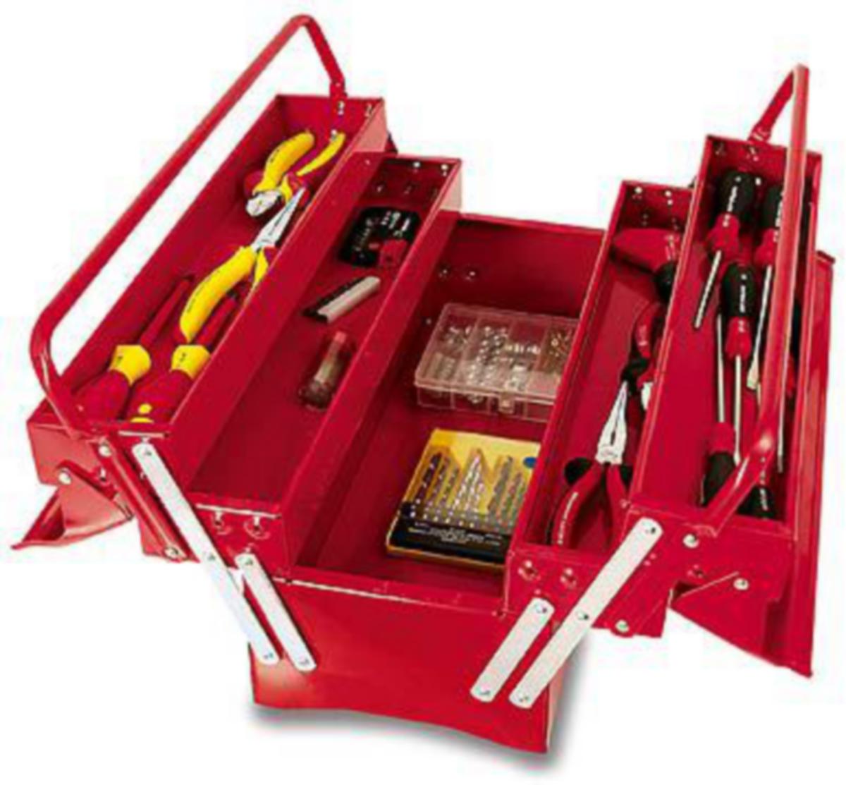 Työkalupakki Tayg - TYÖKALUPAKKI TERÄSLEVY PUN. TAYG 503 3 LOKER 500X200X240MM