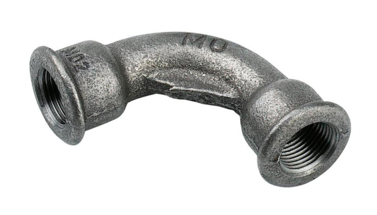 Kaari 90° musta nr 2 sk - KAARI 90 SK MUSTA 2 DN25 1"