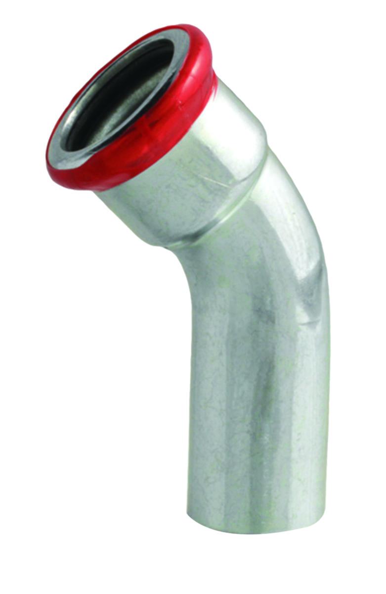 Käyrä 45° A-press sinkitty 1 muhvi M - KÄYRÄ 45 1 MUHVI SINKITTY A-PRESS 28 M