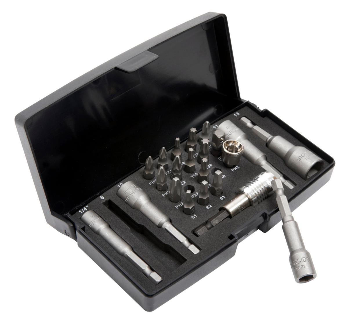 Ruuvauskärki- ja magneettihylsysarja Ironside 24osaa - KÄRKI JA MAGNEETTIHYLSYSARJA IRONSIDE 244007 24 OS.