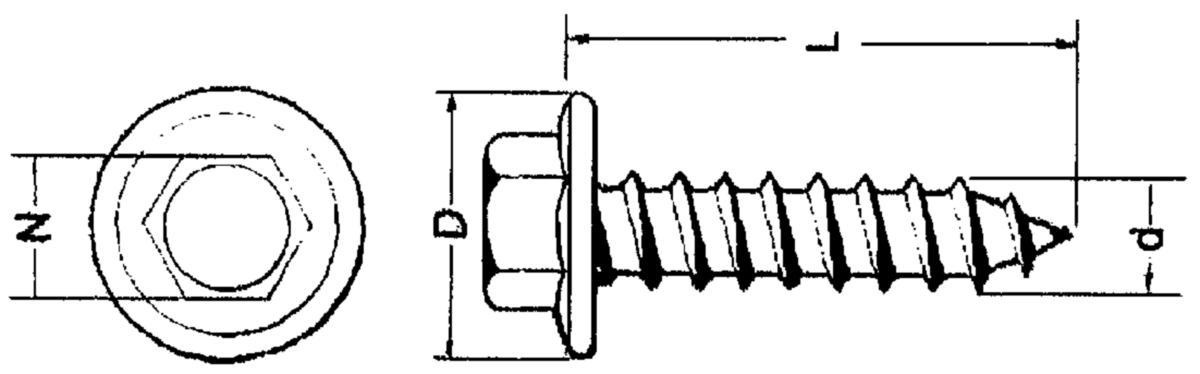 LVI-ruuvi kuusiokanta Ruspert - LVI-RUUVI RUSPERT 7X50MM 100KPL