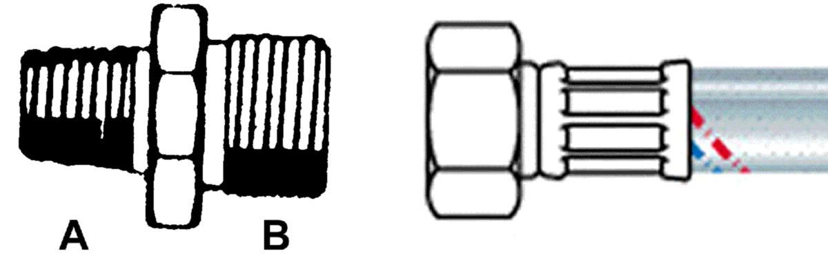 Liitinnippa kytkentäletkuun - KYTKENTÄLETKUN LIITINNIPPA 1/4X1/4