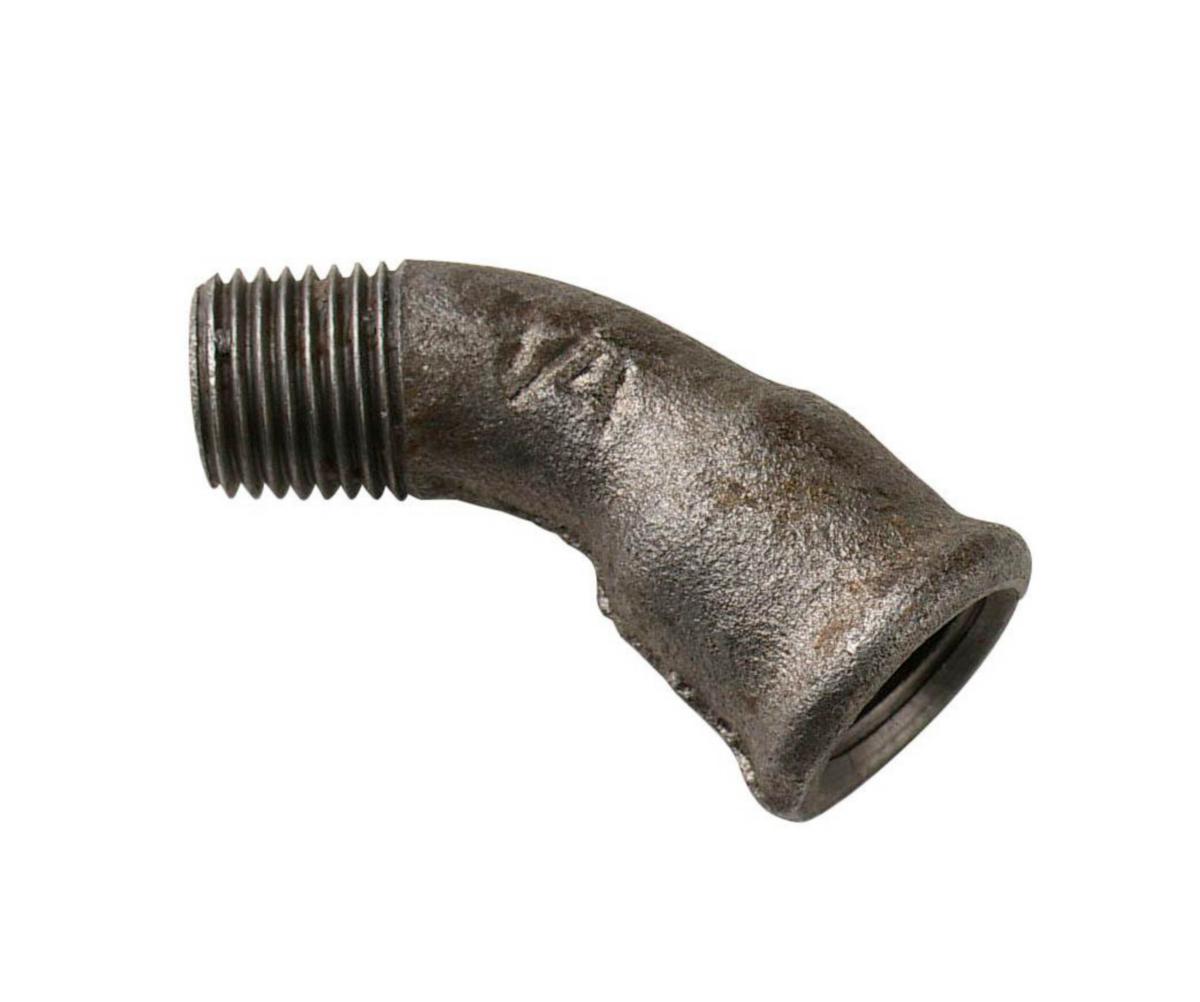 Kaari 45° musta nr 40 sk/uk - KAARI 45 SK/UK MUSTA 40 DN25 1"