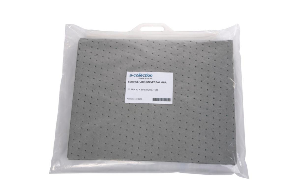 Huoltopaketti Universal 20 litraa - HUOLTOPAKKAUS UNIVERSAL HARMAA 20 ARKKIA 40X50CM 20 LITRALLE