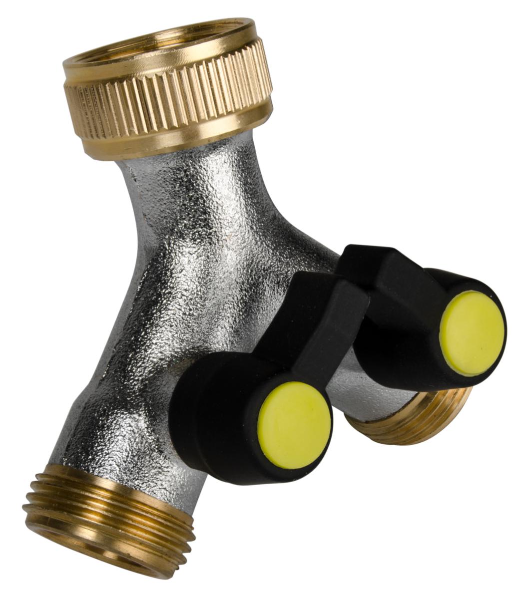 Jakoventtiili G20, suluin - JAKOVENTTIILI 3/4X3/4 X3/4 SULUILLA HAROITIN