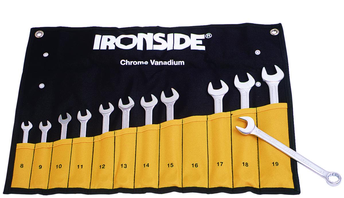 Kiintoavainsarja 8-19mm Ironside - KIINTOL.SARJA 8-19MM 12 OS. IRONSIDE 112301