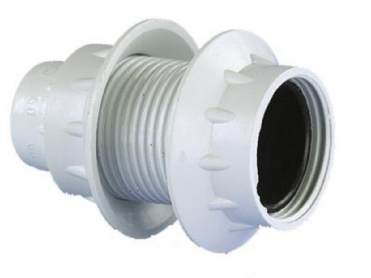 Lampunpidin E14, kierteitetty - LAMPUNPIDIN E14 VALKOINEN KIERTEELLÄ 2 RENGASTA