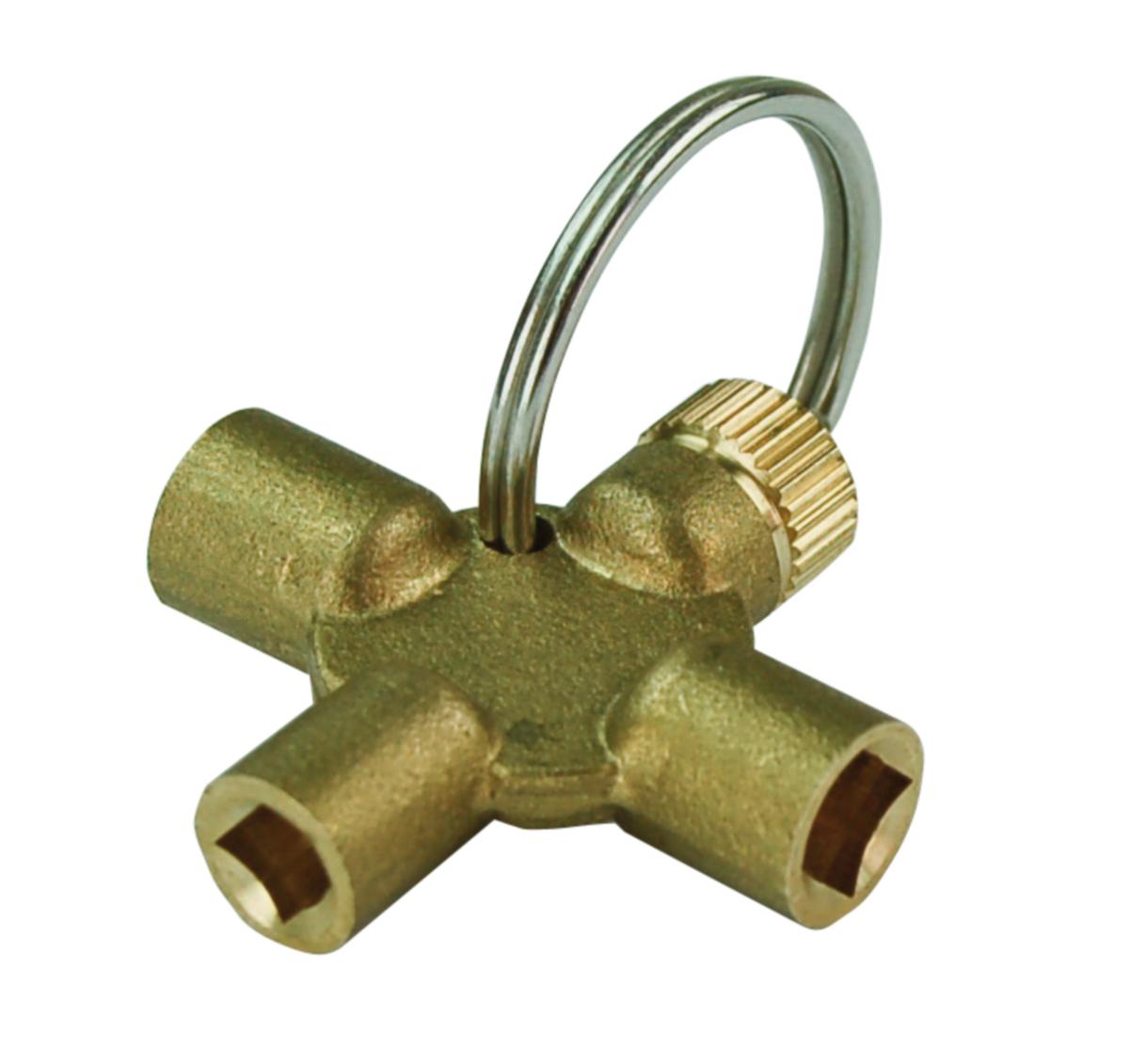 Ilmaruuvin avain, 4 päätä - AVAIN ILMAUSRUUVILLE. 4 PÄÄTÄ MESSINKI