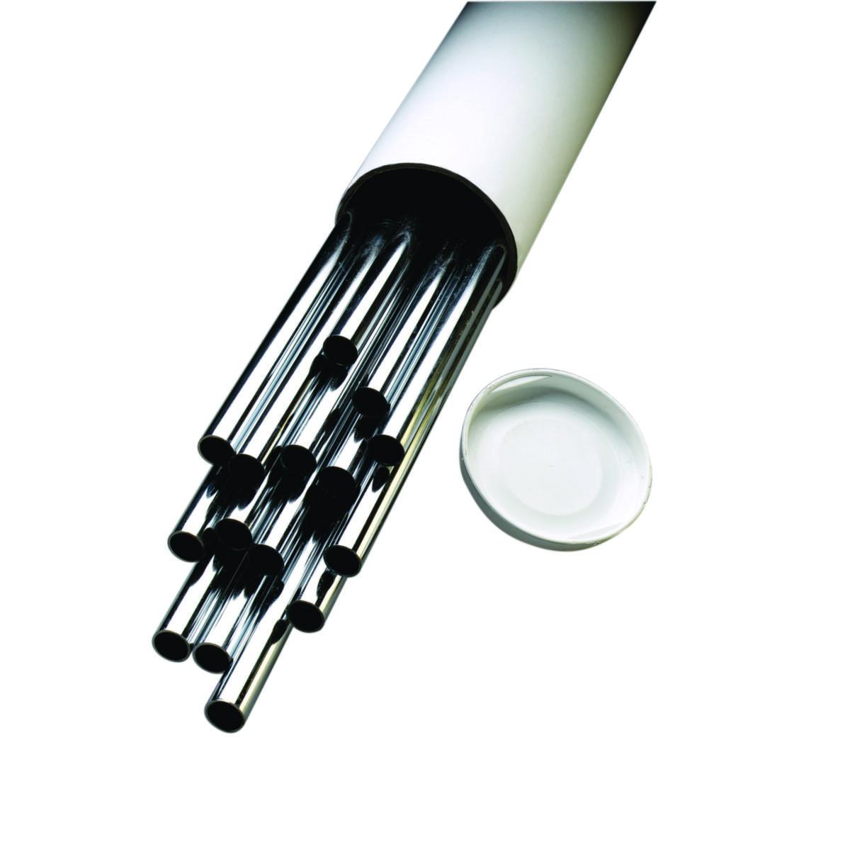 Kupariputki kromattu, puolikova - KUPARIPUTKI PUOLIKOVA 15X1.0 KROMATTU 2000MM