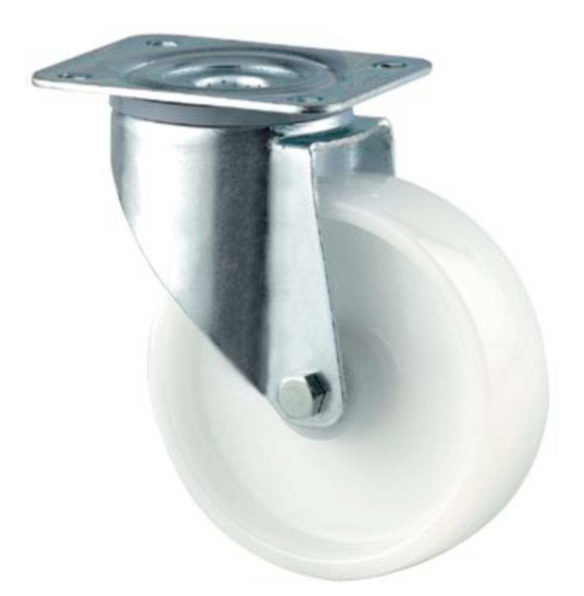 Kalustepyörä Tente - KÄÄNTÖPYÖRÄ TENTE 80MM NYLON V 3470UOO080P62 LAATTA 105X85MM