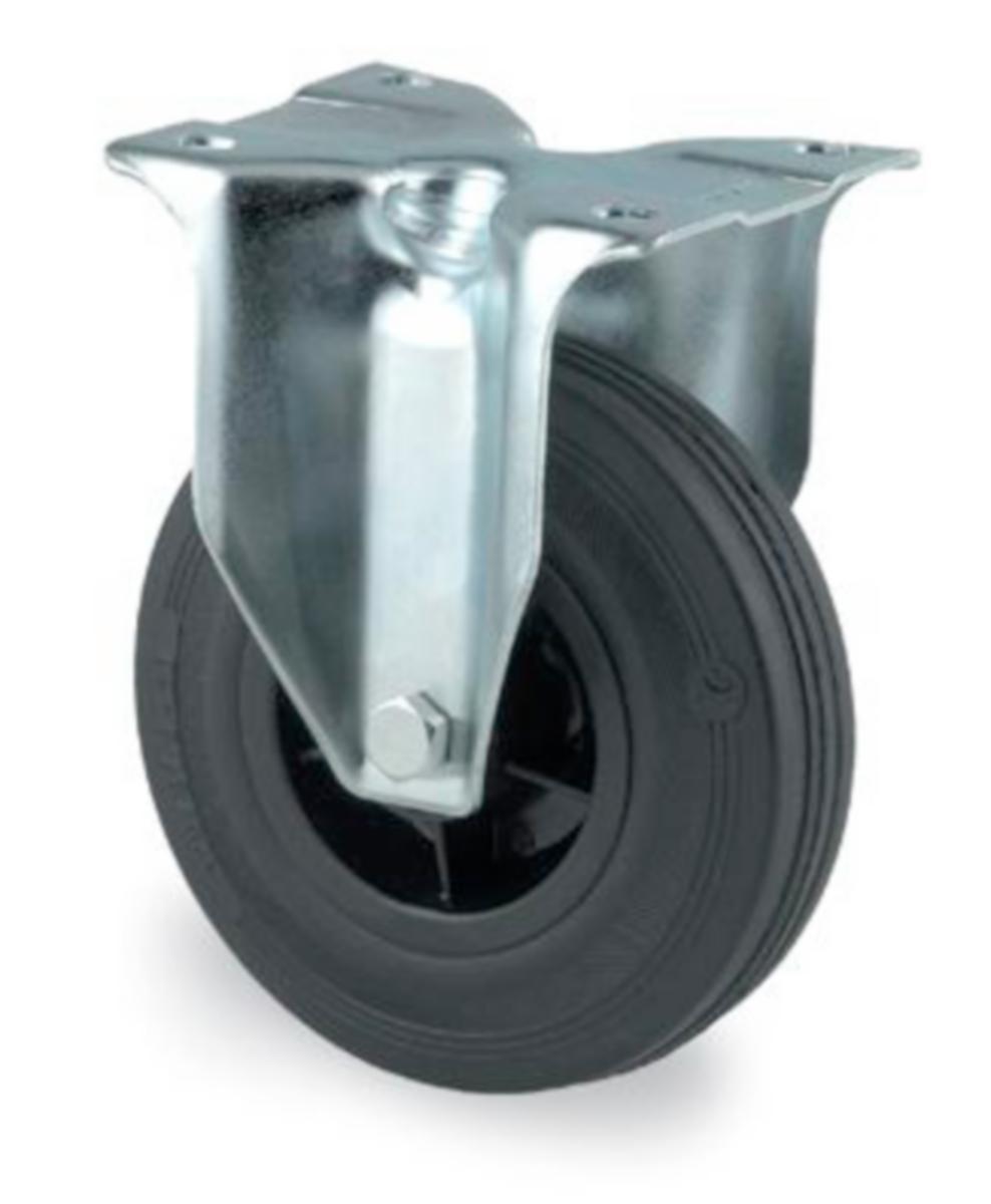 Kiinteä pyörä Tente rullalaakeroitu - KIINTEÄPYÖRÄ TENTE80MM KUM 3478PVR080P62 LEVY 105X85MM