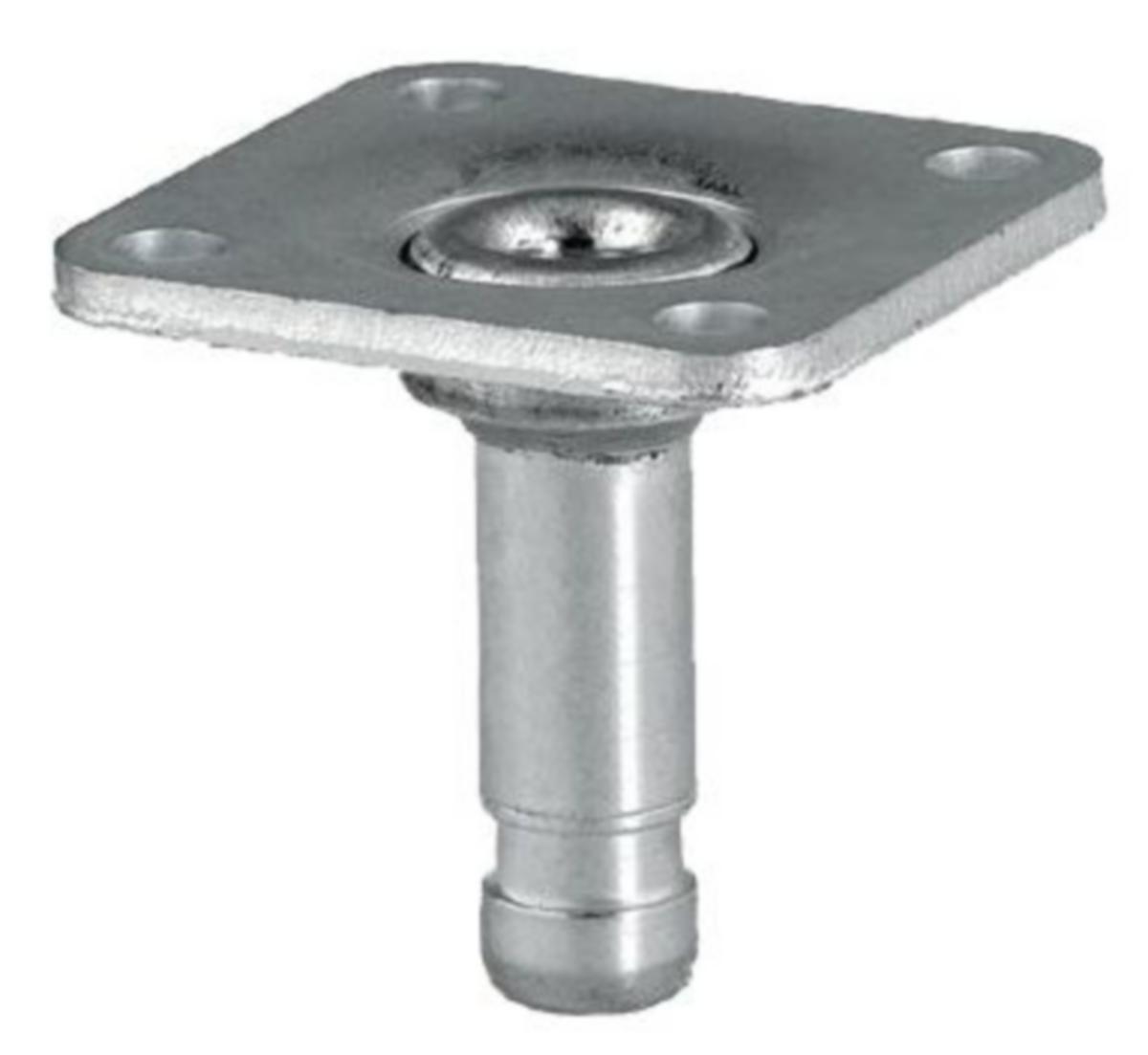 Kiinnityslevy Tente - KIINNITYSLEVY TENTE42X42/8 KALUSTEPYÖRÄ 4 KPL / PKT