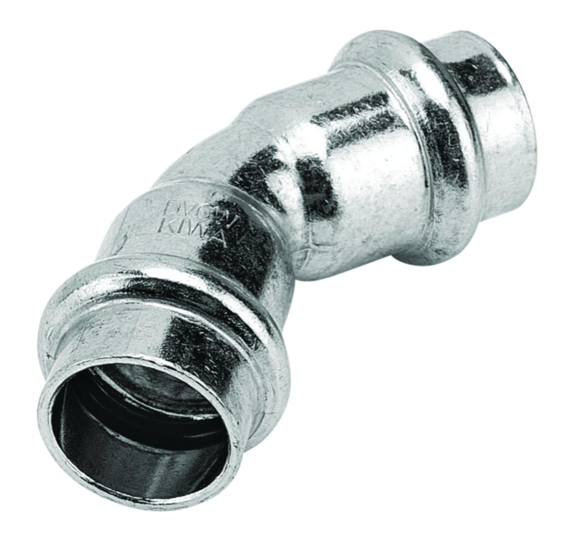 Käyrä 45° A-press kromattu V - KÄYRÄ 45 KROMATTU A-PRESS 15 V