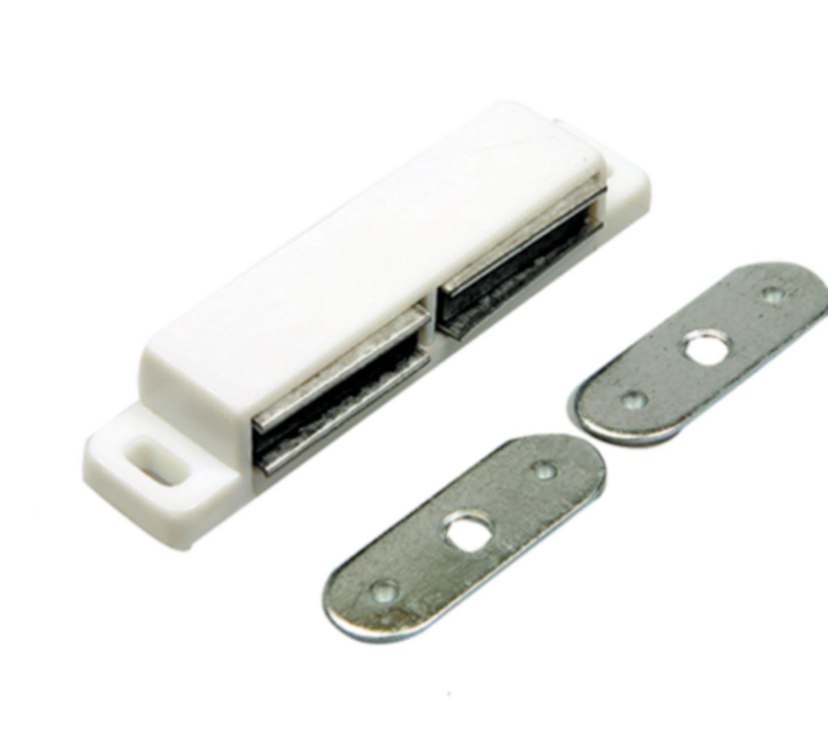 Magneettilukko 2028 - MAGNEETTILUKKO A2028 VALK. VOIMALTAAN 2X4KG IP