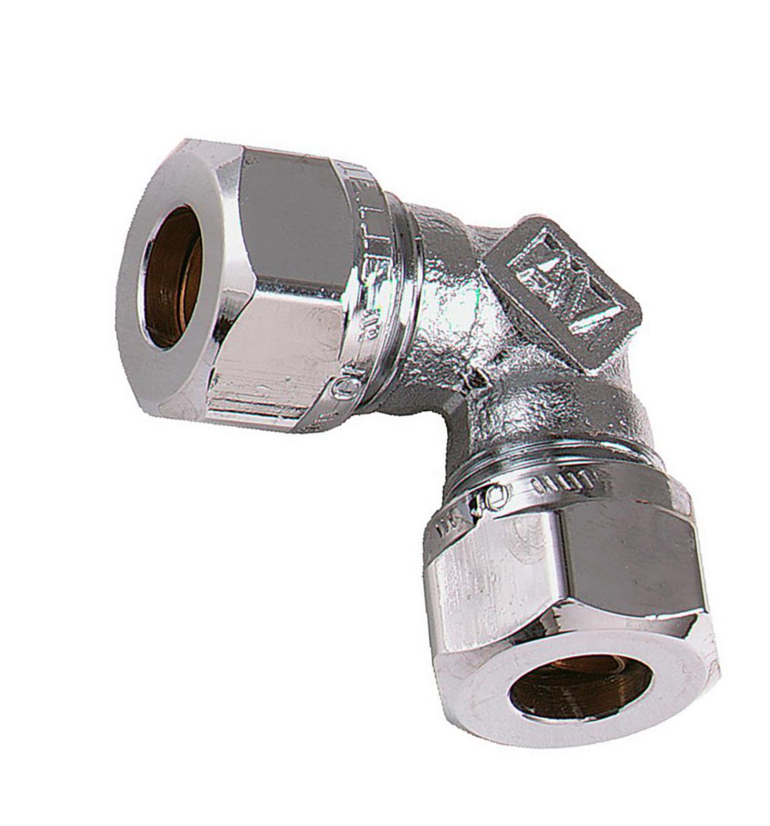 Puserruskulmaliitin Vatette kromattu - PUSERRUSKULMALIITIN KROM VATETTE 12 MM (034040020)