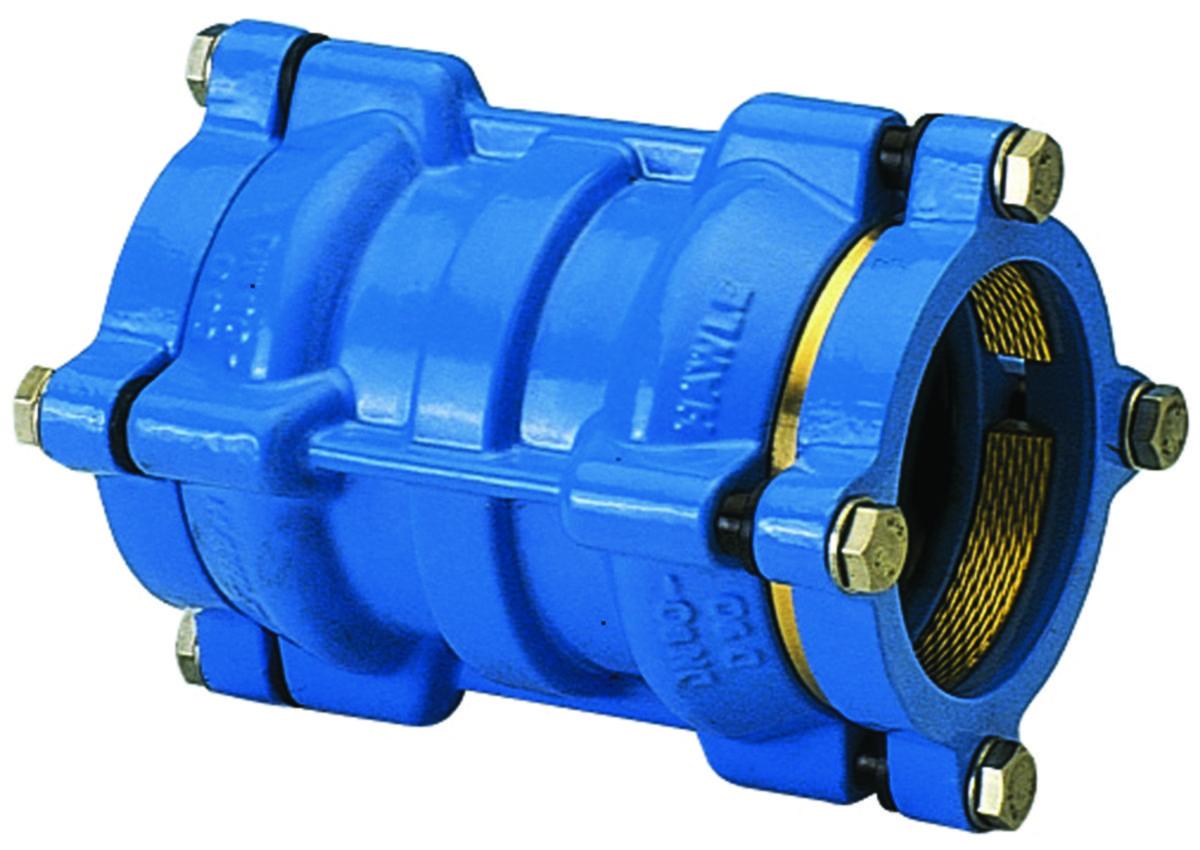 Jatkoliitin Hawle 0430, System 2000 - JATKOLIITIN 0430 SYS2000 HAWLE 75 PE/PVC PUTKIL VETOAK.