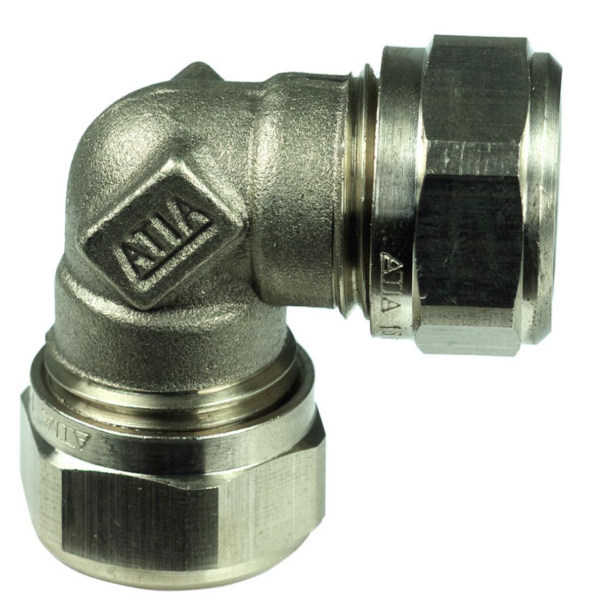 Puserrusliitin, kulma, putki/putki - PUSERRUSKULMA 15 MM