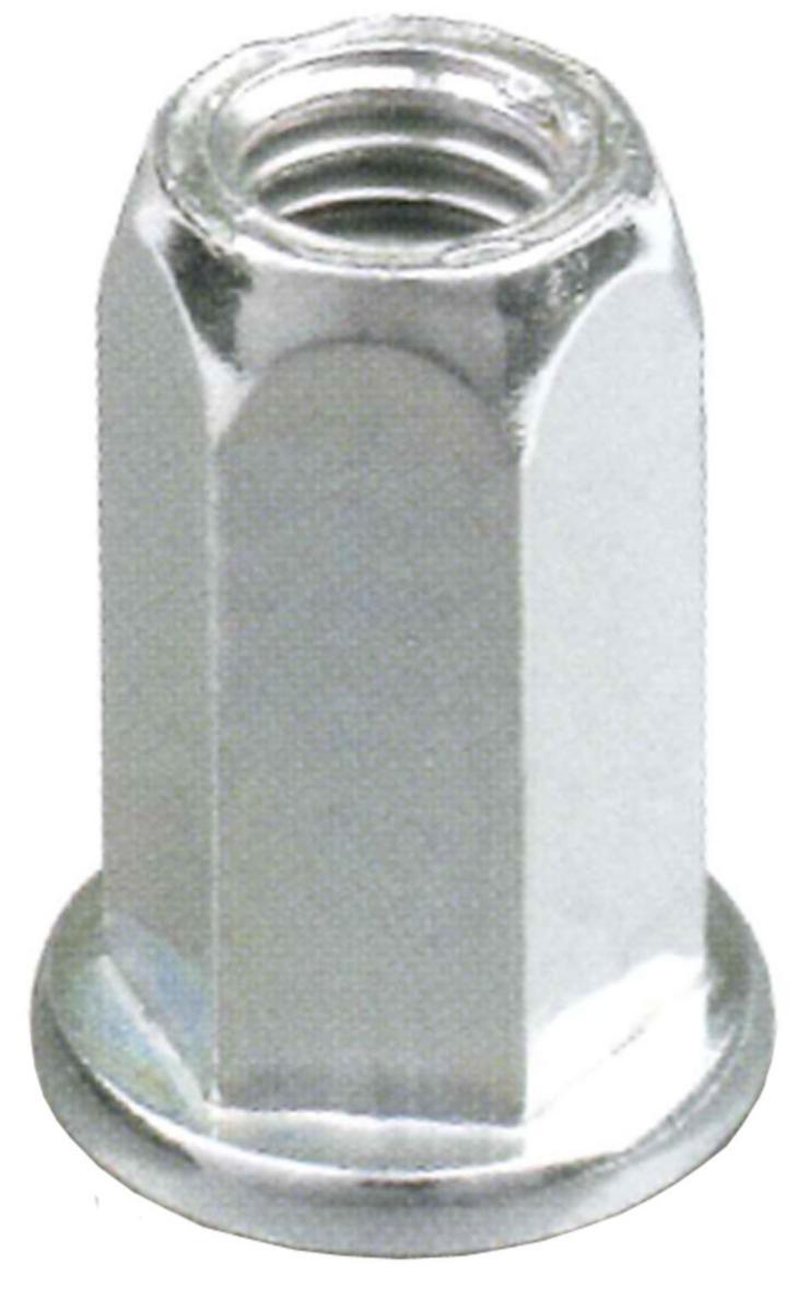 Niittimutteri EJOT® teräs litteä pää HEX - NIITTIMUTTERI TERÄS KUUSIO M5 HEX LITTEÄ PÄÄ AVOIN 200KPL