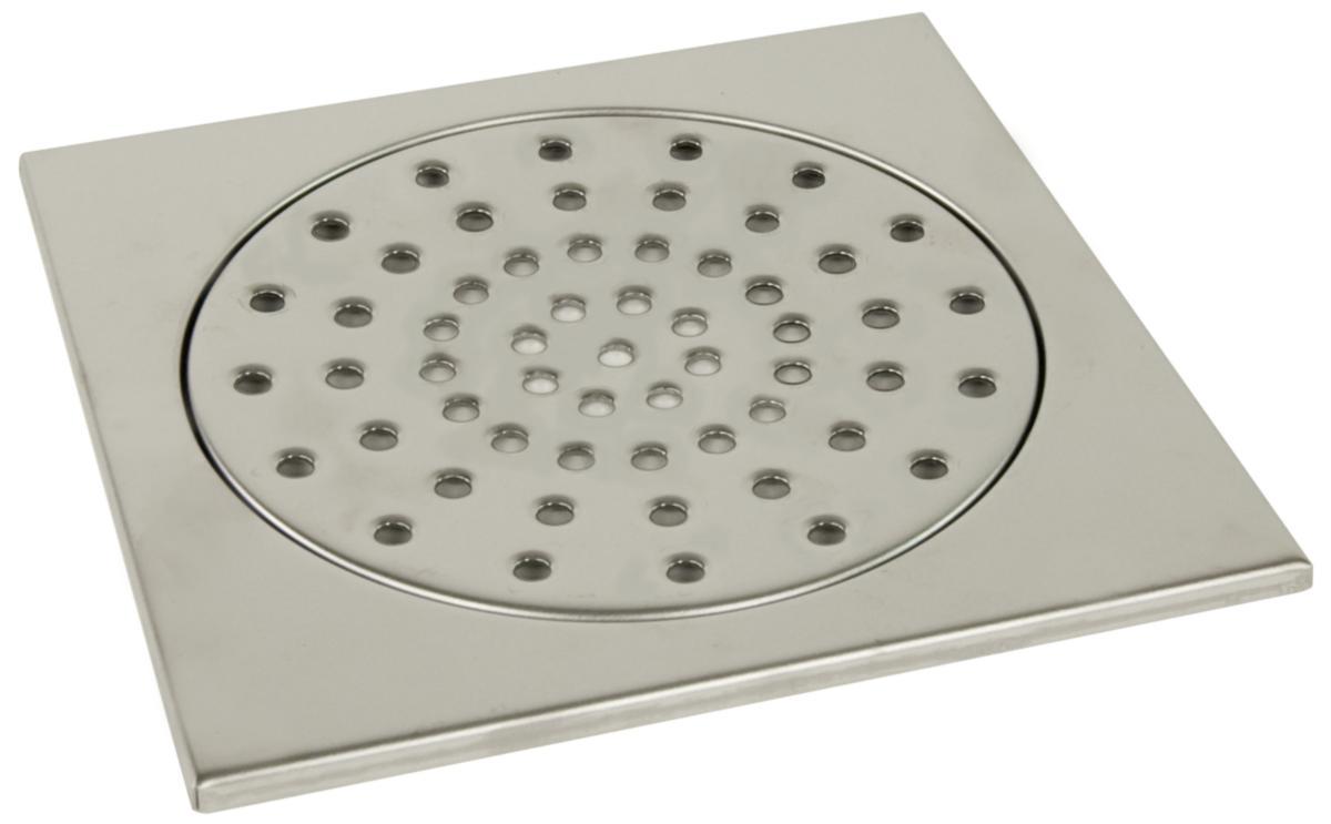 Neliökansi, ruostumaton - NELIÖKANSI 200X200MM TERÄS LATTIAKAIVOA VARTEN