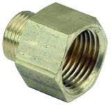 Muunnosnippa, sisäkierre/ulkokierre, messinki