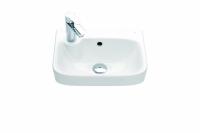 Pesuallas IDO Glow Square, epäsymmetrinen hanareikä